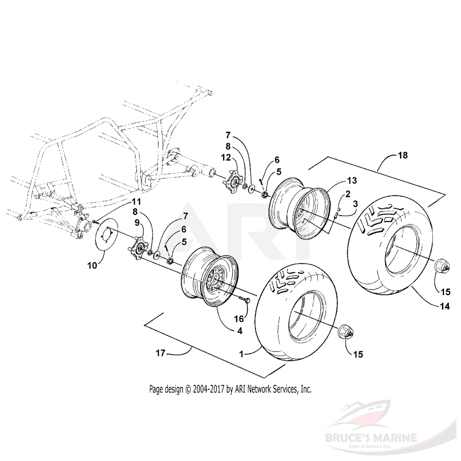 0402-099 Genuine Factory Arctic Cat Part - Hub Seal