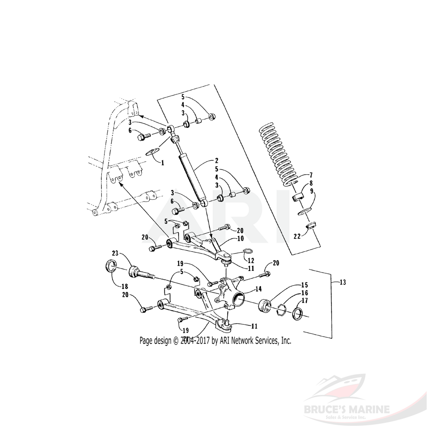 0402-275 Genuine Factory Arctic Cat Part - Bearing