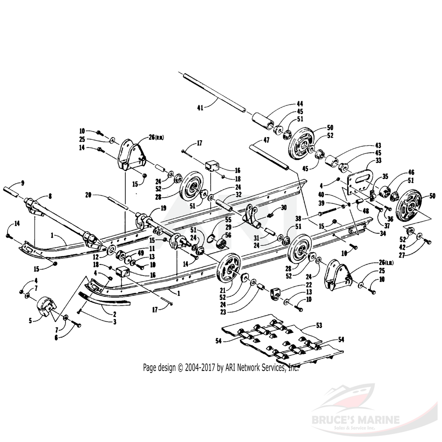 0602-229 Genuine Factory Arctic Cat Part - Track Guide