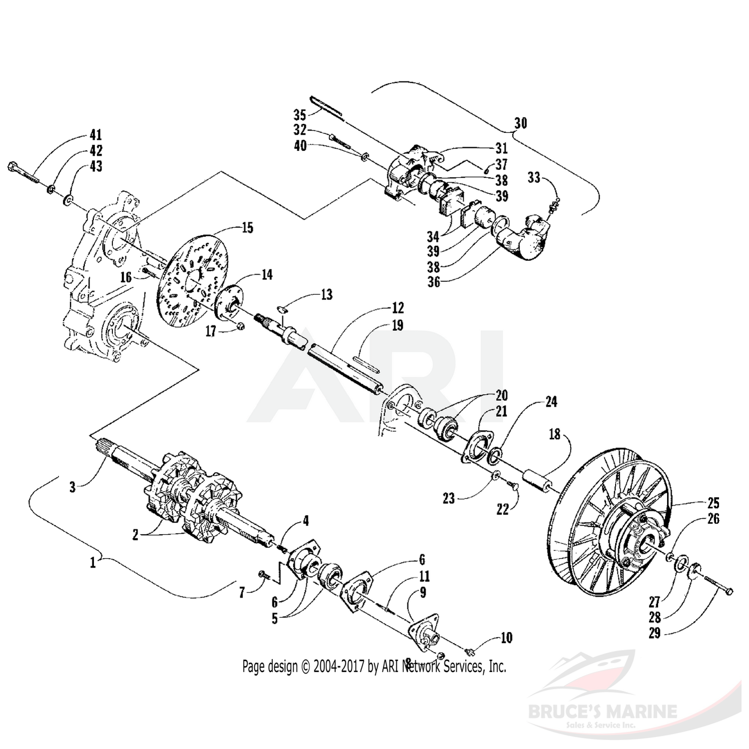 0602-425 Genuine Factory Arctic Cat Part - Sprocket (0702-327)