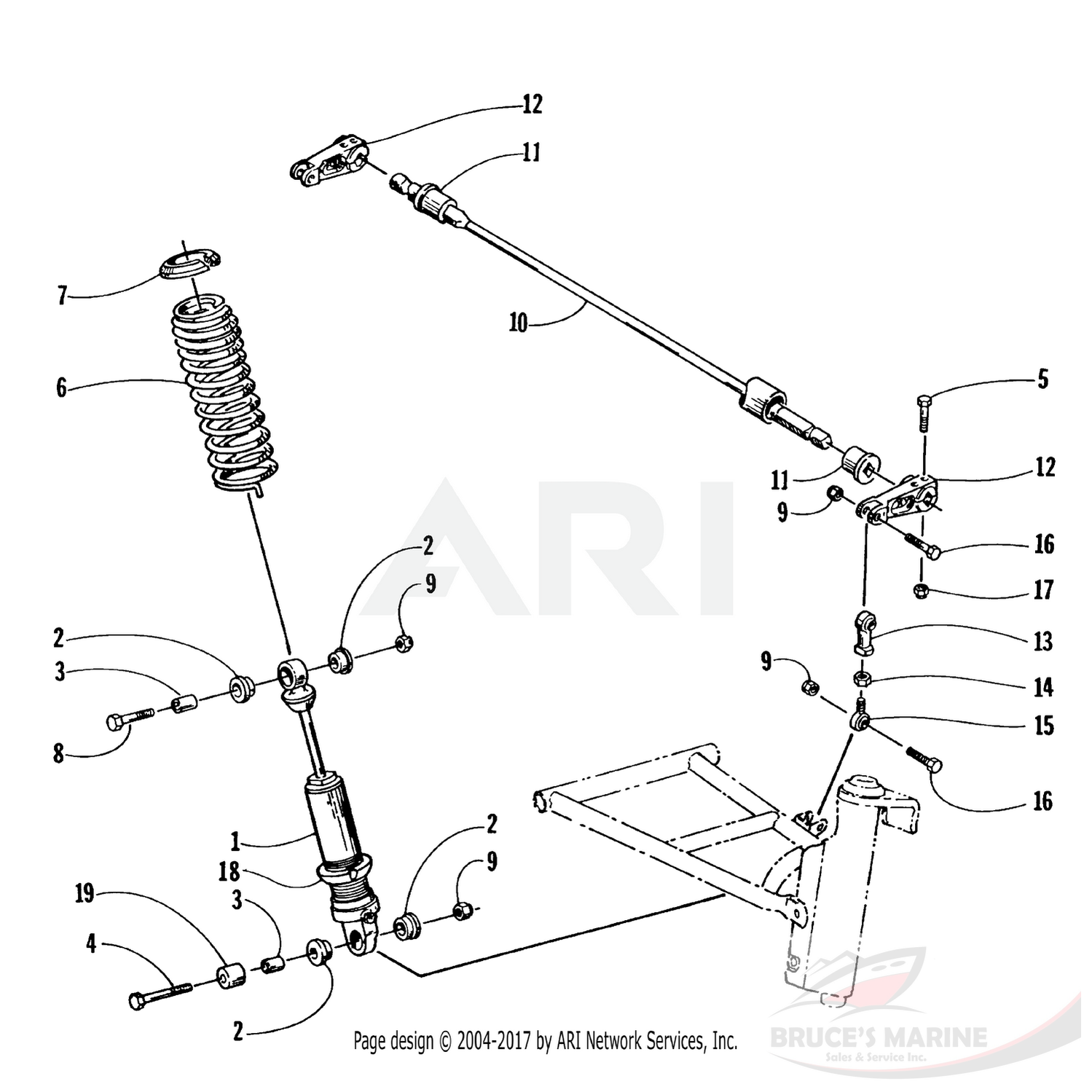 0604-380 Genuine Factory Arctic Cat Part - Axle