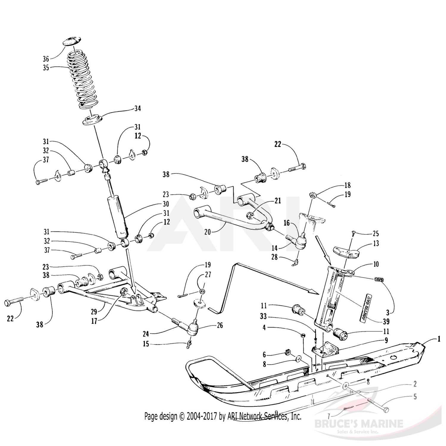 0604-380 Genuine Factory Arctic Cat Part - Axle