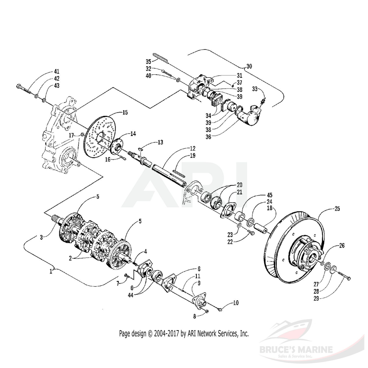 0604-380 Genuine Factory Arctic Cat Part - Axle