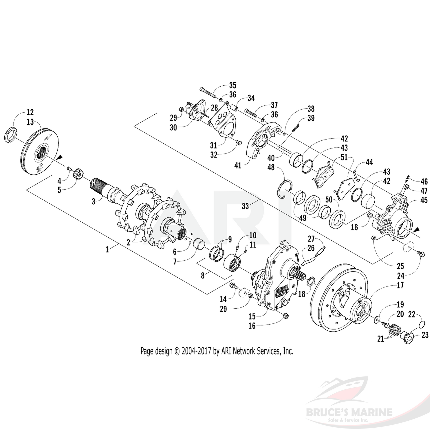 0604-380 Genuine Factory Arctic Cat Part - Axle