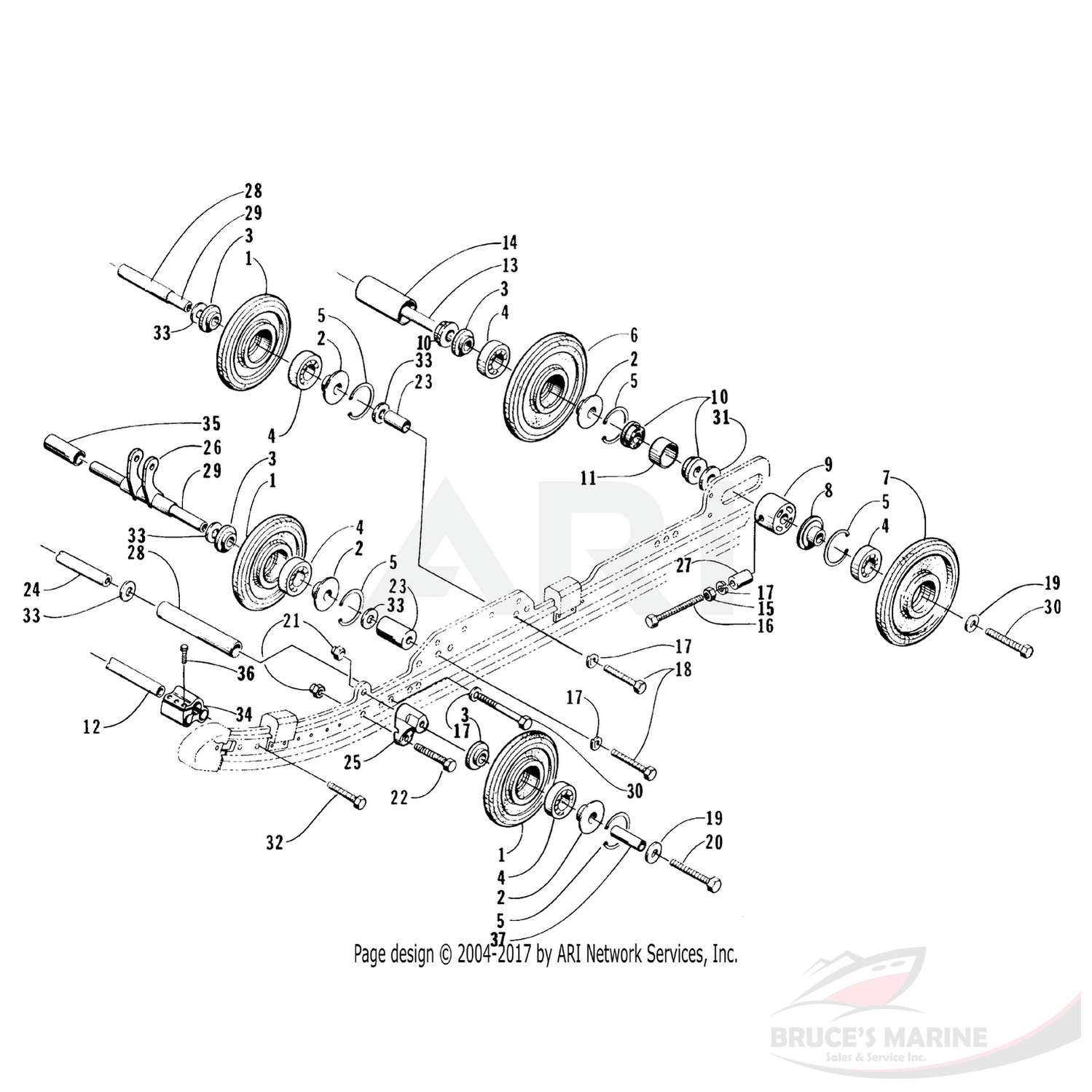 0604-916 Genuine Factory Arctic Cat Part - Spacer