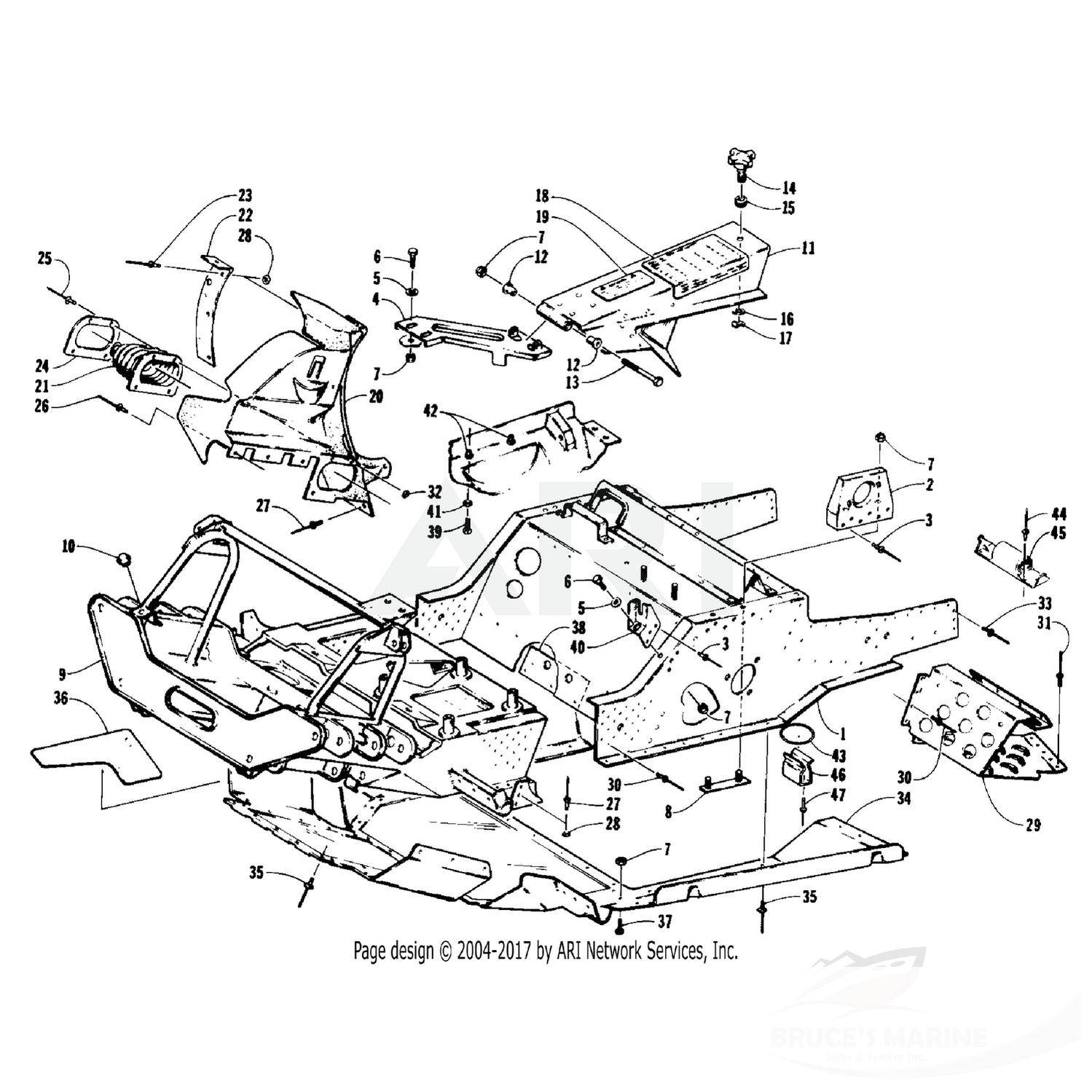 0623-166 Genuine Factory Arctic Cat Part, Rivet