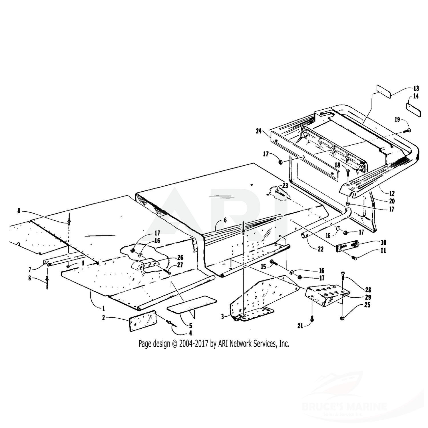 0623-269 Genuine Factory Arctic Cat Part - Retaining Clip