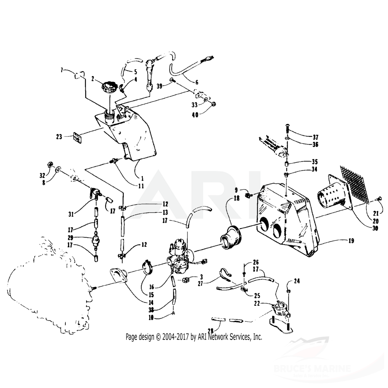 0623-403 Genuine Factory Arctic Cat Part - Clamp