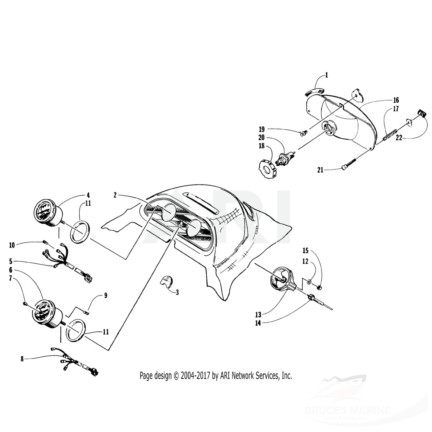 0623-467 Genuine Factory Arctic Cat Part - Thumb Screw