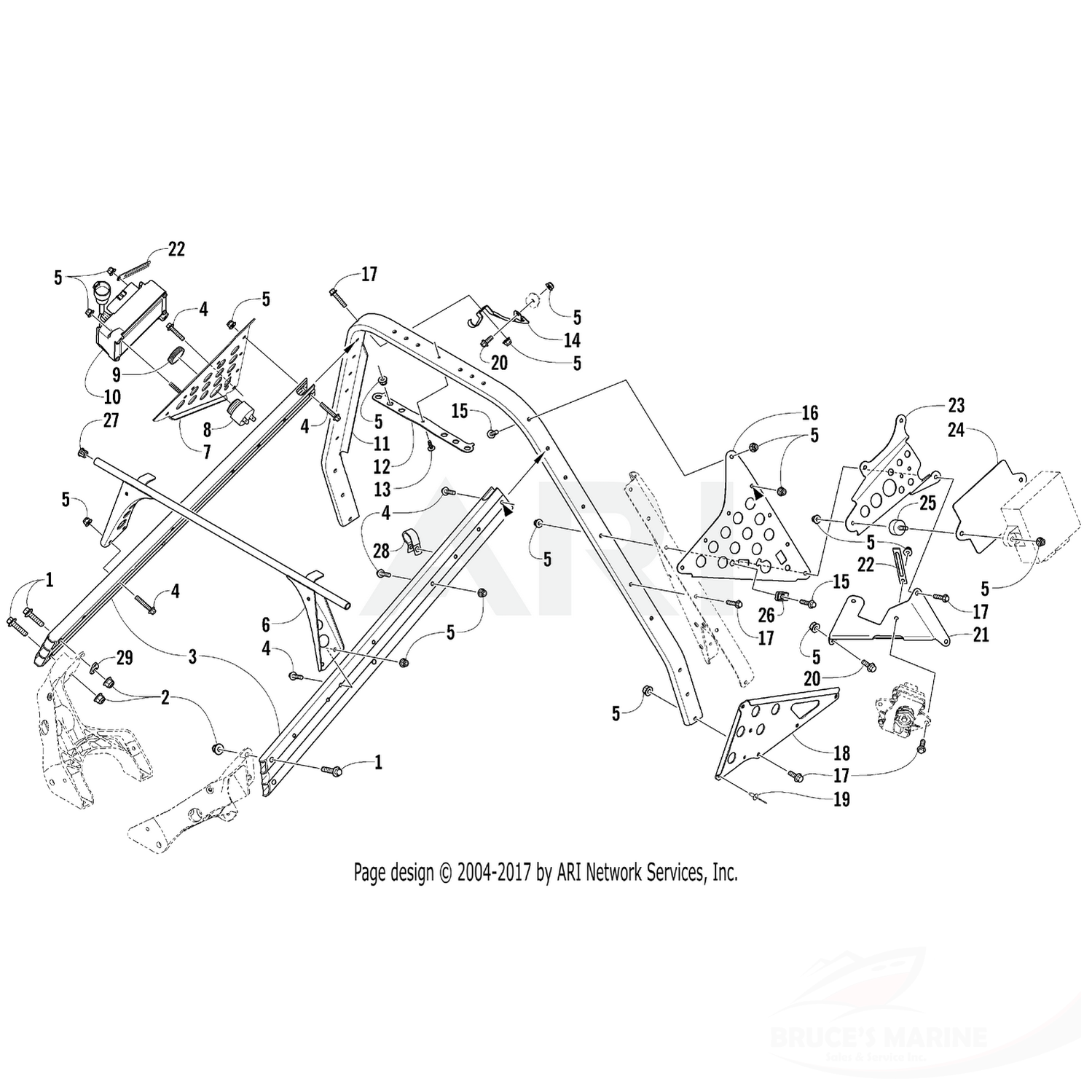 0623-574 Genuine Factory Arctic Cat Part - Screw