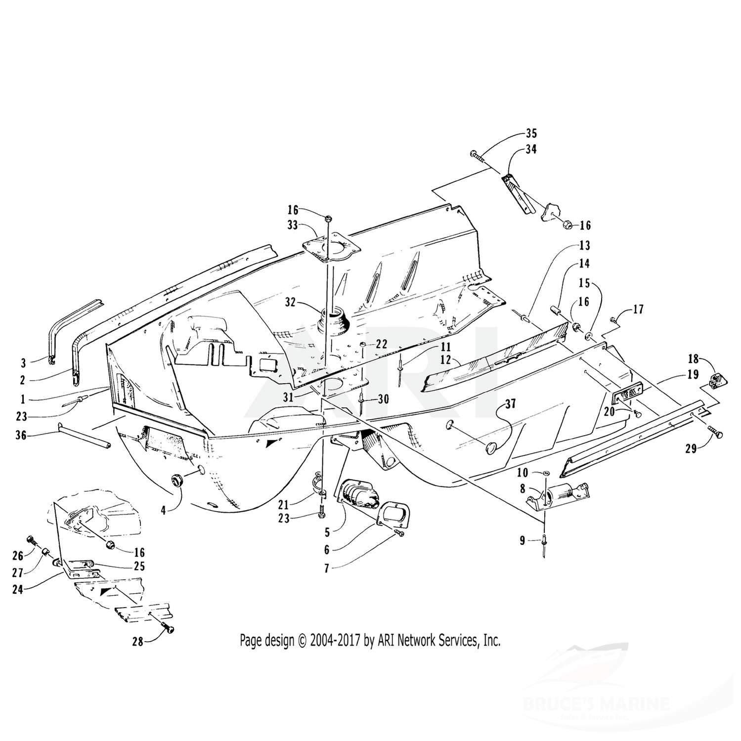 0623-574 Genuine Factory Arctic Cat Part - Screw