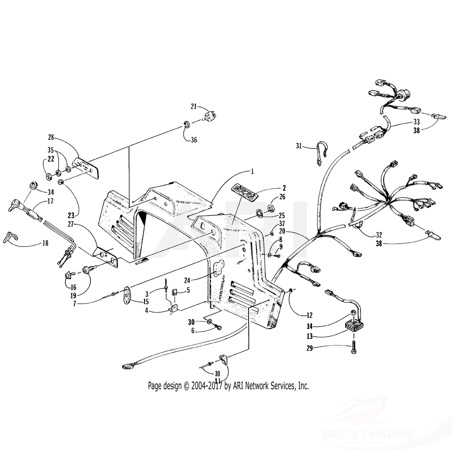 0623-593 Genuine Factory Arctic Cat Part - Plug