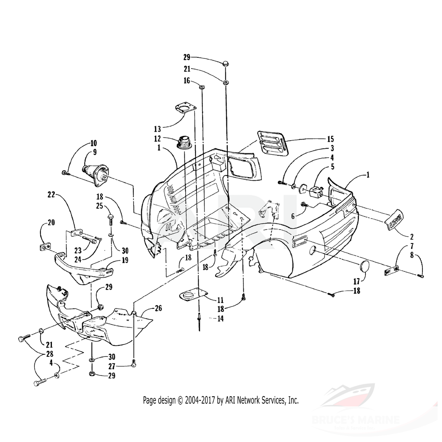 0623-670 Genuine Factory Arctic Cat Part - Screw