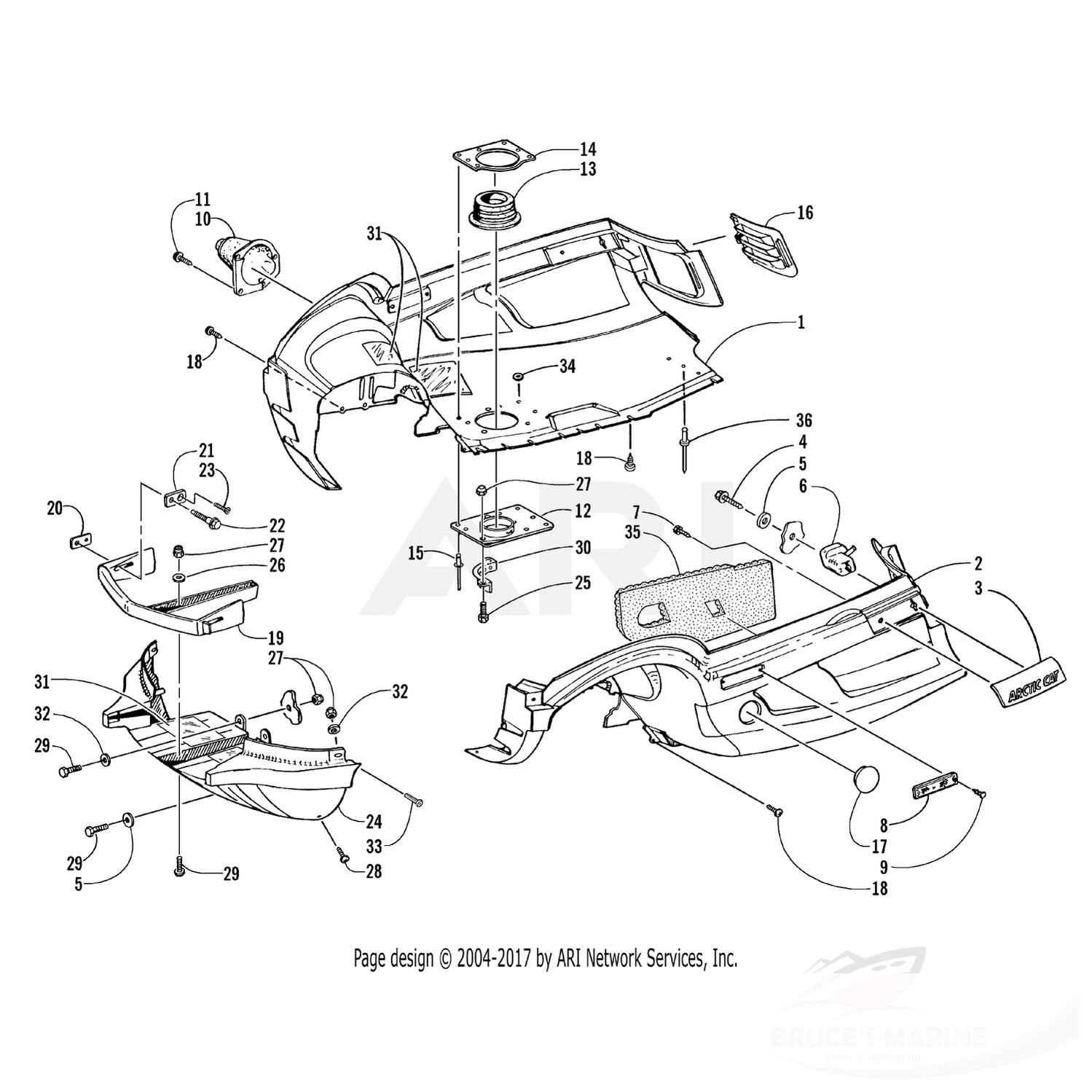 0623-689 Genuine Factory Arctic Cat Part - Screw