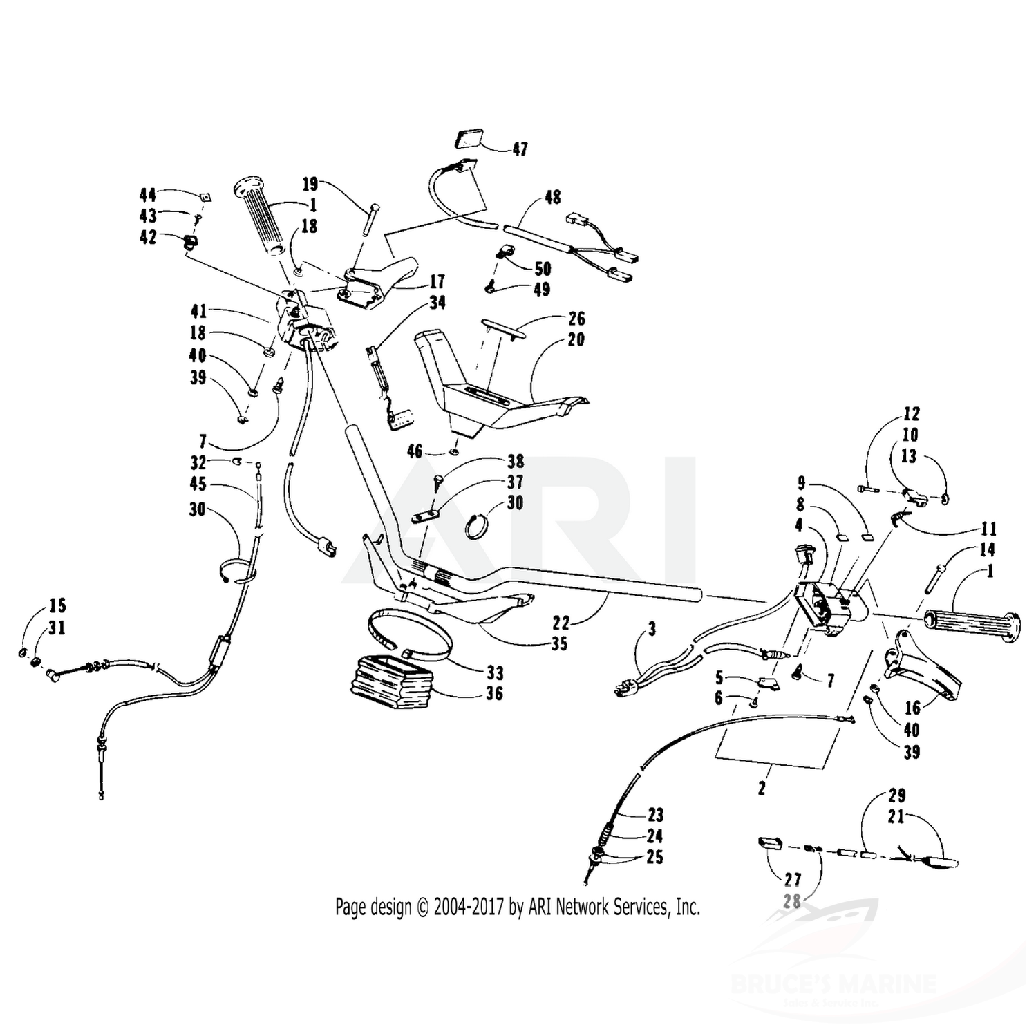 0687-017 Genuine Factory Arctic Cat Part - Throttle Cable