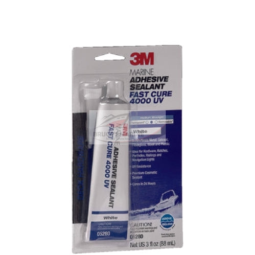 3M 05280 4000UV Fast Cure Sealant, White, 3 oz. Tube