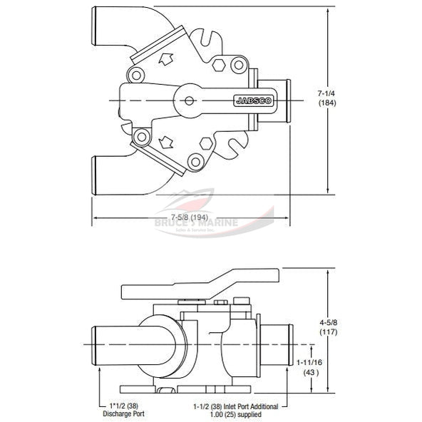 Jabsco Y-Valve 45490-1000