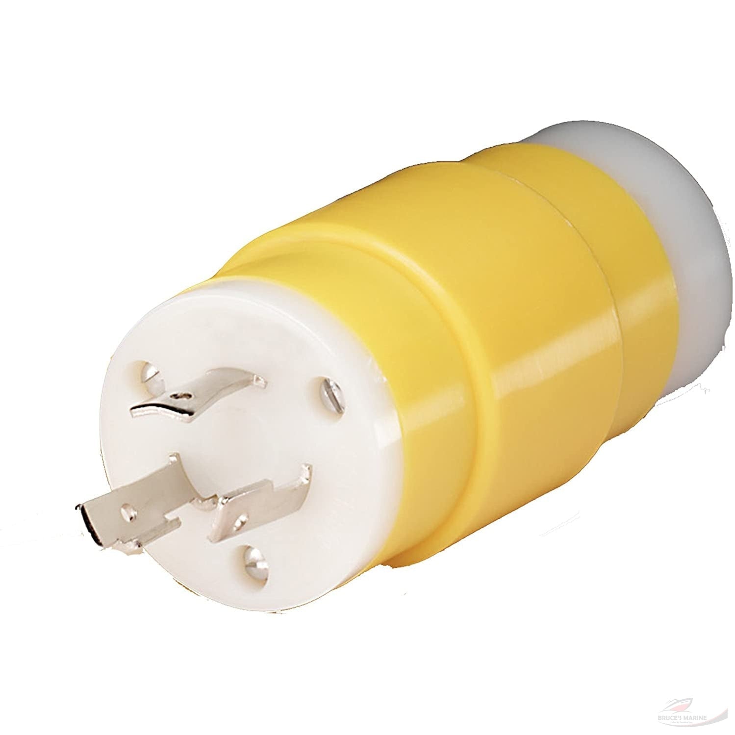 Marinco (Old 84A) Straight Adapter Dock Side Male 20A/125V Locking to Boat Side Female 30A/125V Locking #S30-30