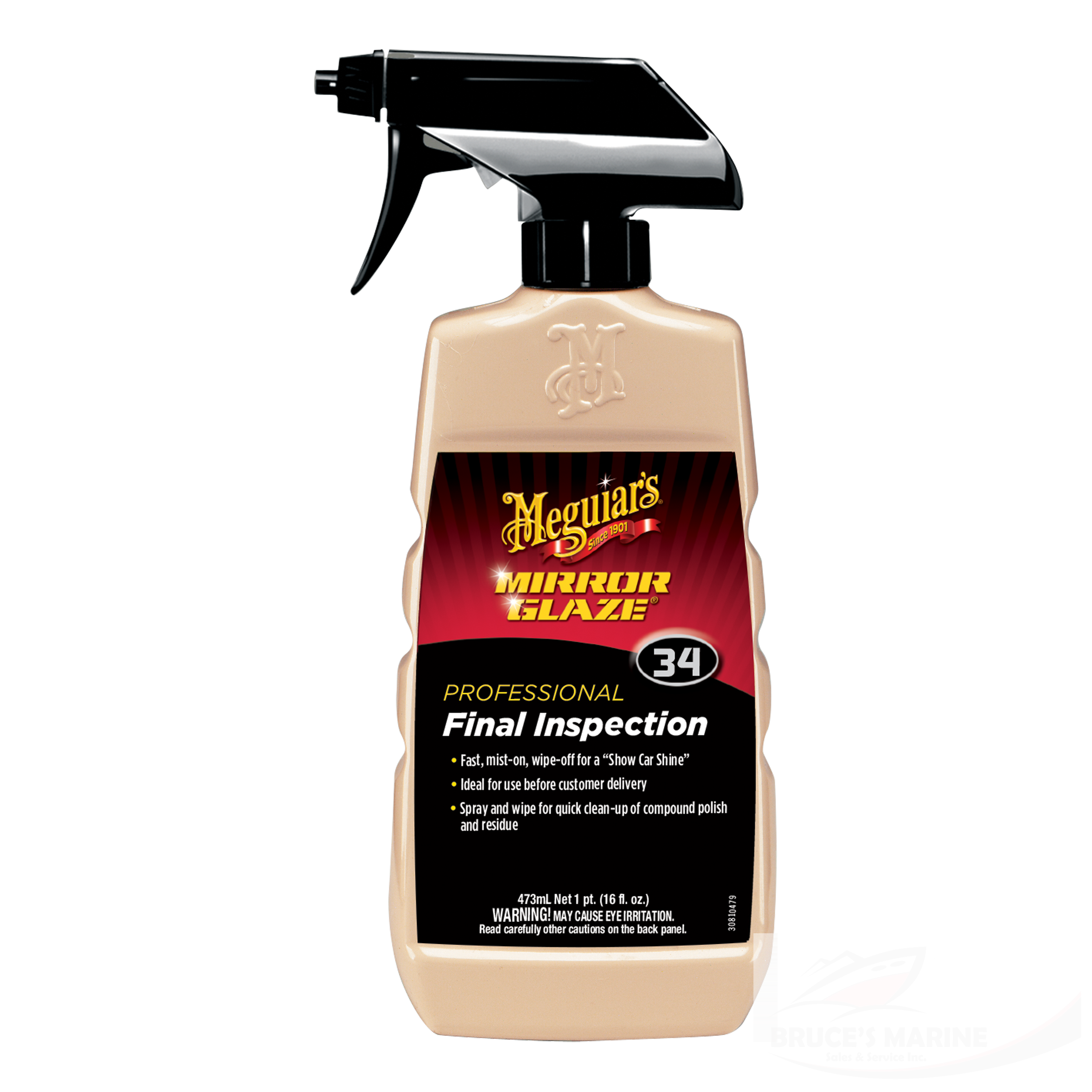 Meguiar's® Mirror Glaze® Final Inspection® Mist & Wipe, M3416, 16 oz., Spray