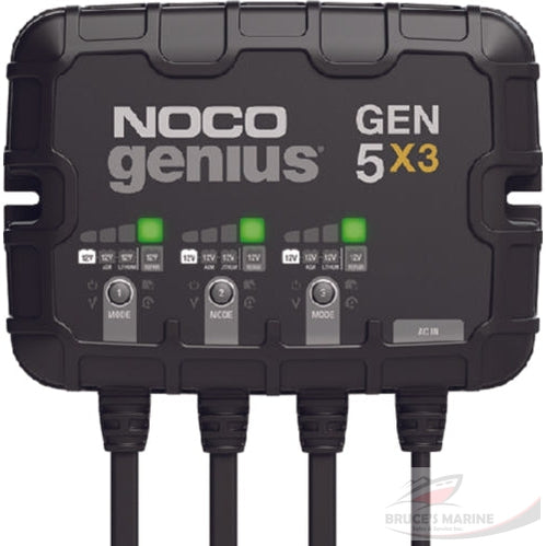 Noco GEN5X3 On-Board Battery Charger, 3 Banks