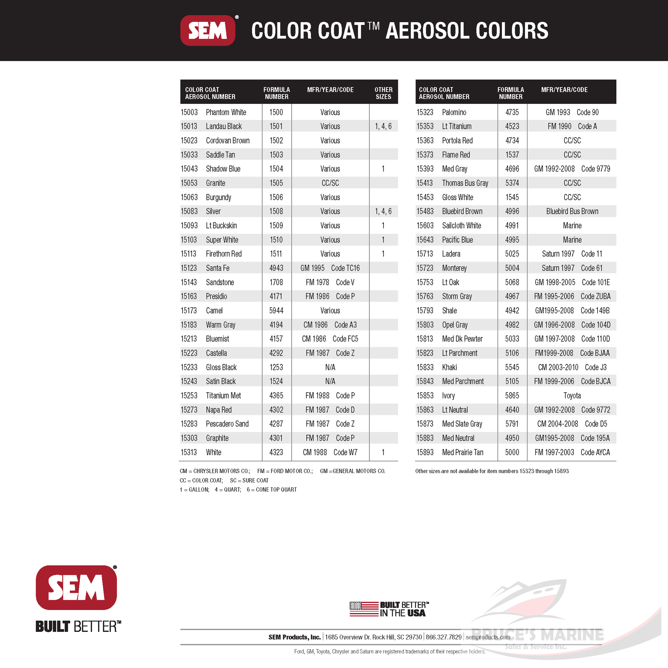 SEM Color Coat 15003 Phantom White