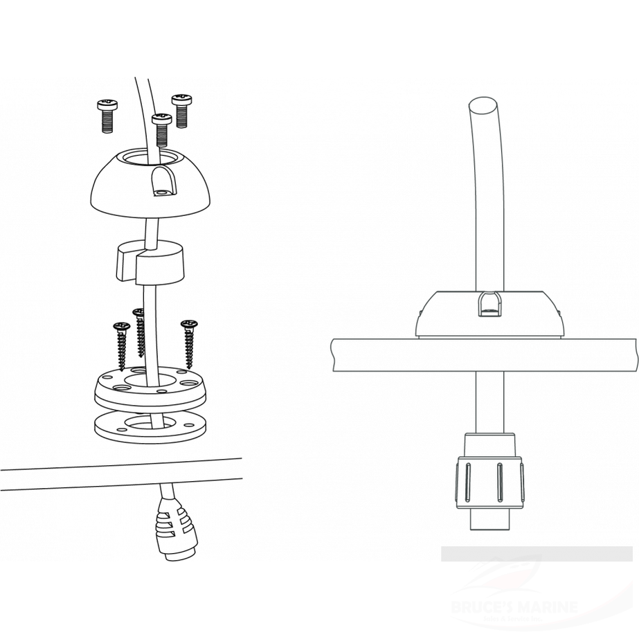 ScanStrut Cable Seal Vertical Mount Aluminum