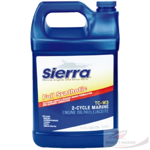 Sierra 95403 Fully Synthetic TC-W3 2-Stroke Outboard Oil, Gal.