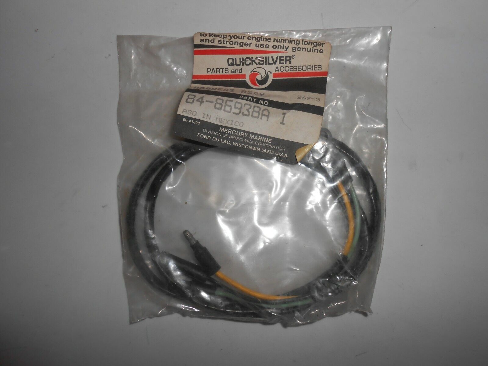 TACH HARNESS - MAR      p/n 86938A 1