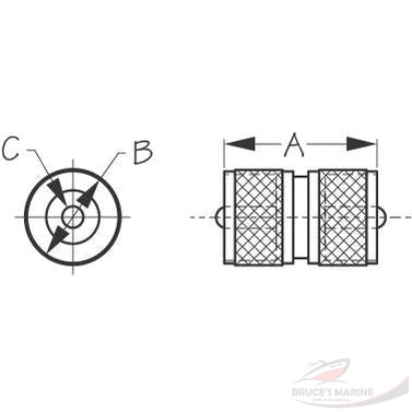 UHF DOUBLE MALE CABLE CONNECTOR 329953-1